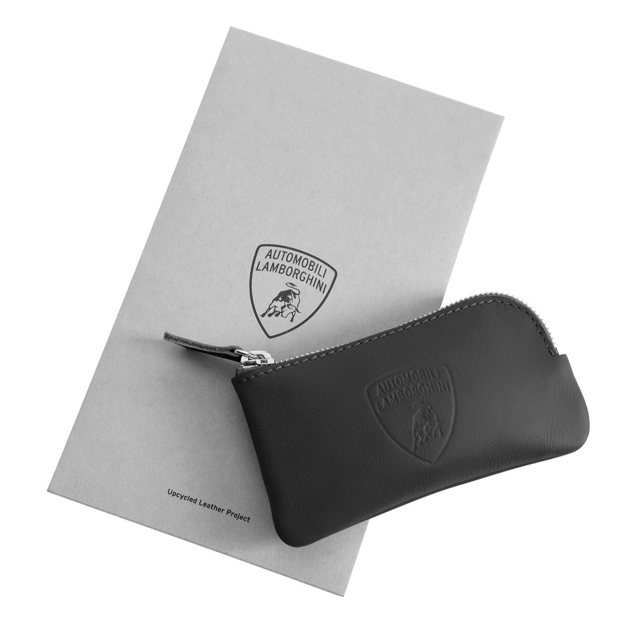 Upcycled Leather Lamborghini Keyholder Black