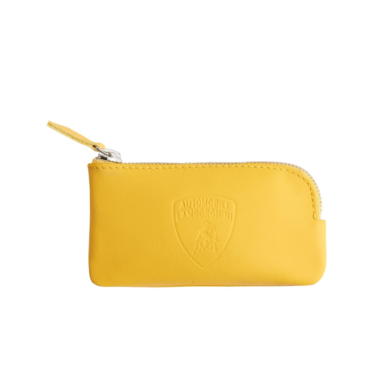 Upcycled Leather Lamborghini Keyholder Yellow