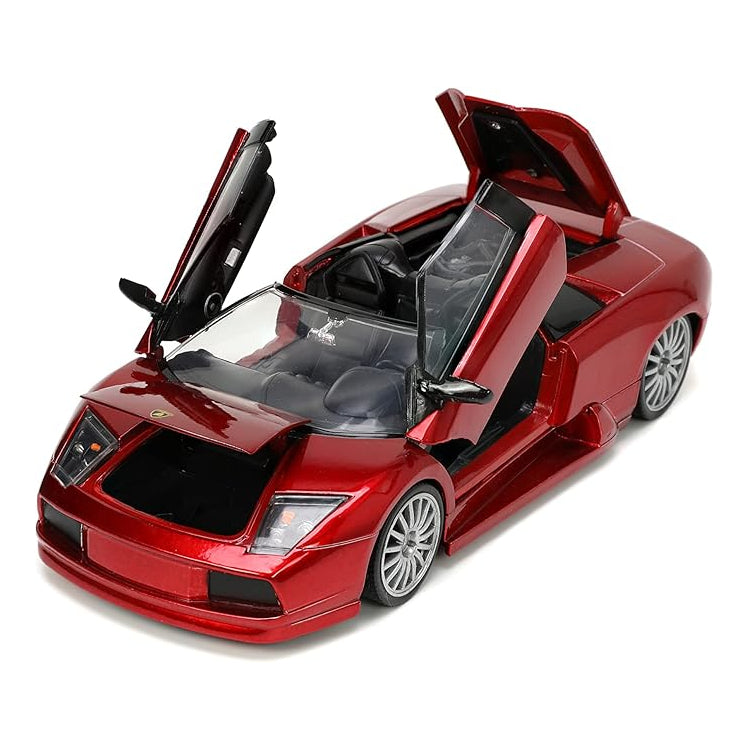 1:24 1/24 Scale Model Lamborghini Murcielago Roadster Diecast Hyper Spec Jada Special Edition Racing Track Hypercar Supercar Toy Car Kids Children