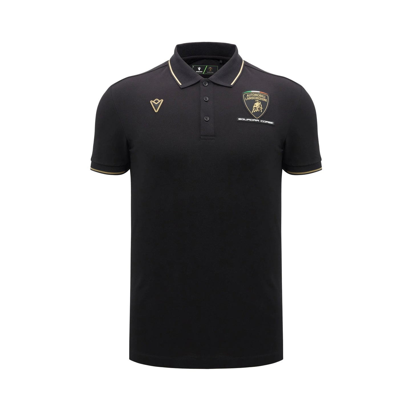 Lamborghini Squadra Corse 2026 Men Polo Black