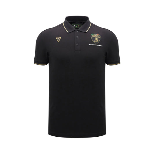 Lamborghini Squadra Corse 2026 Men Polo Black