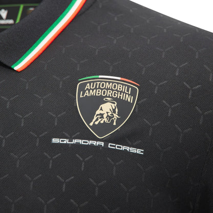 Lamborghini Squadra Corse 2026 SC63 Men Polo Black