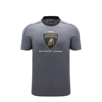 Lamborghini Squadra Corse 2026 Men Sports T-Shirt Grey