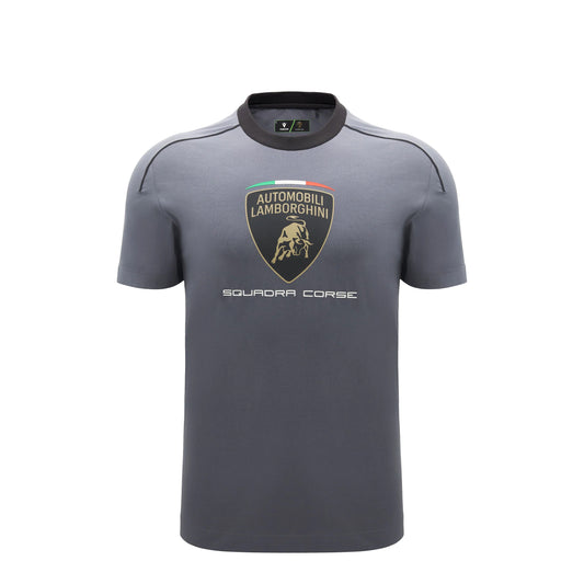 Lamborghini Squadra Corse 2026 Men Sports T-Shirt Grey