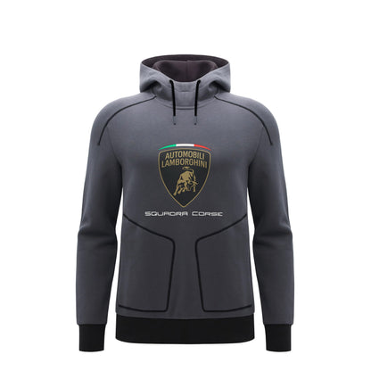 Lamborghini Squadra Corse 2026 Men Hoodie Grey