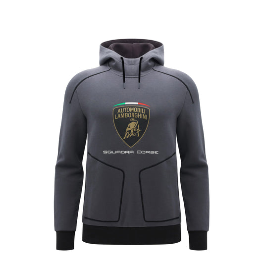 Lamborghini Squadra Corse 2026 Men Hoodie Grey