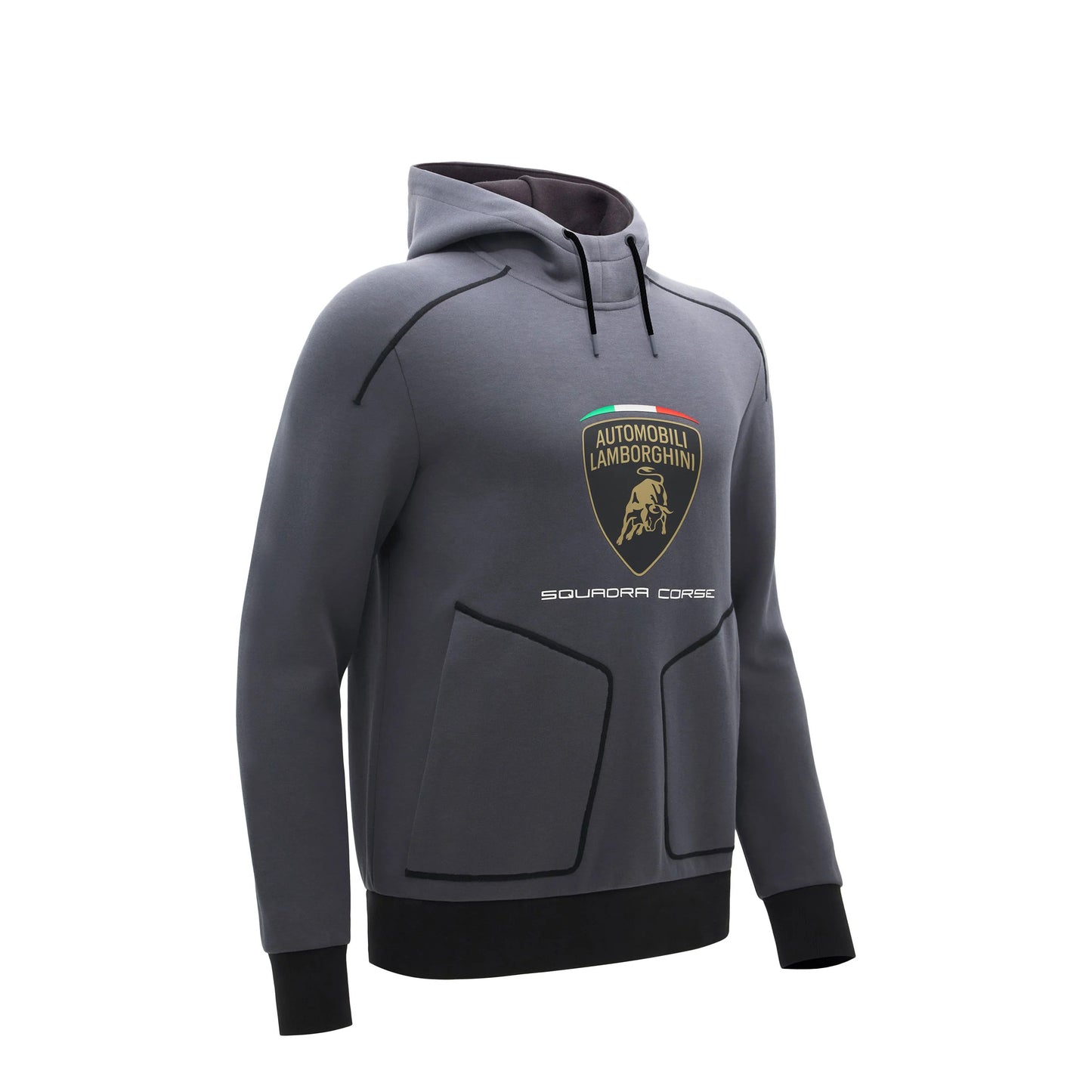 Lamborghini Squadra Corse 2026 Men Hoodie Grey
