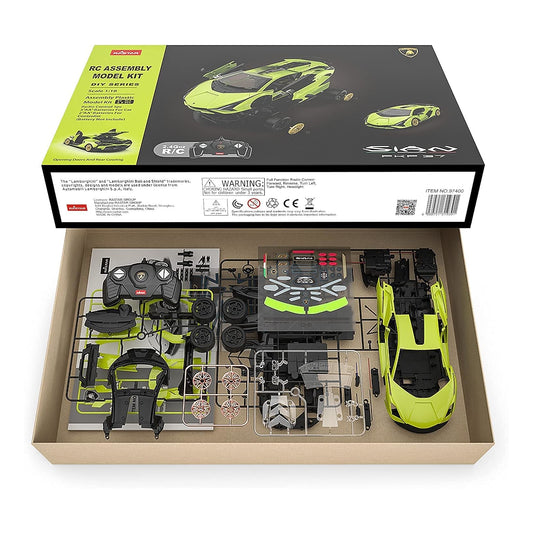 1:18 1/18 Scale RC Lamborghini Sian Build Kit Rastar Special Edition Racing Track Hypercar Supercar Toy Car Kids Children