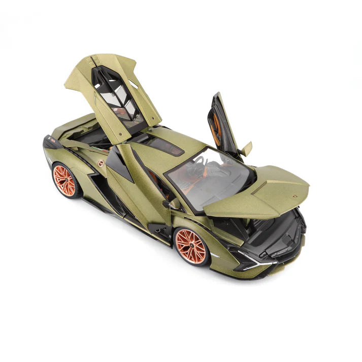 1:18 Lamborghini Sian Green Diecast by BBurago