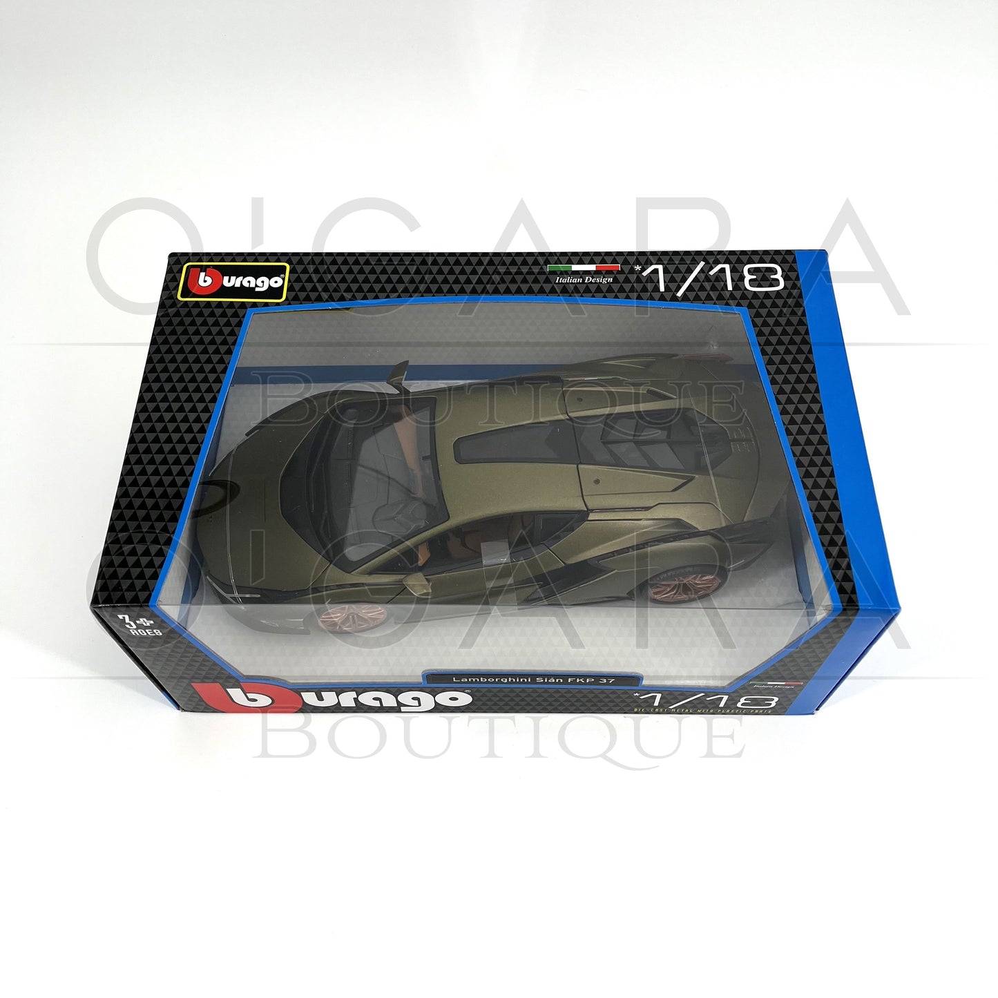 1:18 Lamborghini Sian Green Diecast by BBurago
