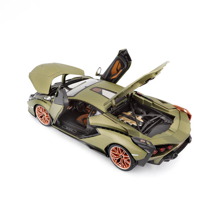1:18 Lamborghini Sian Green Diecast by BBurago