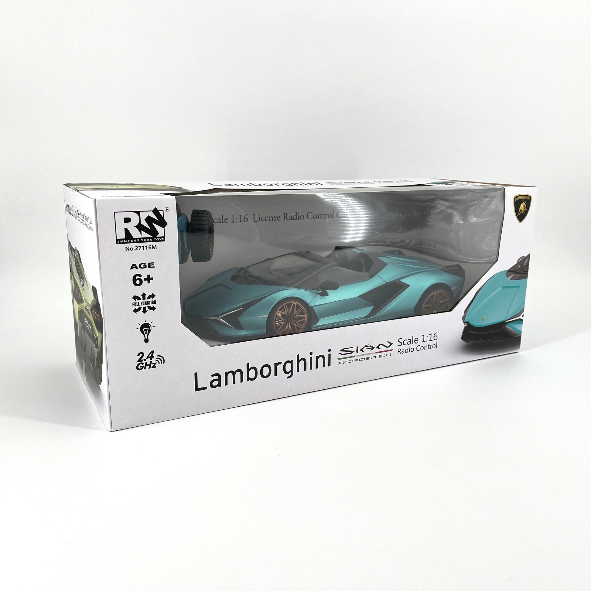 1:12 Scale RC Lamborghini Sian Roadster Convertible Racing Hypercar Supercar Radio Controlled Toy Car Kids Children