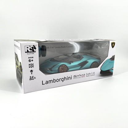 1:12 Scale RC Lamborghini Sian Roadster Convertible Racing Hypercar Supercar Radio Controlled Toy Car Kids Children