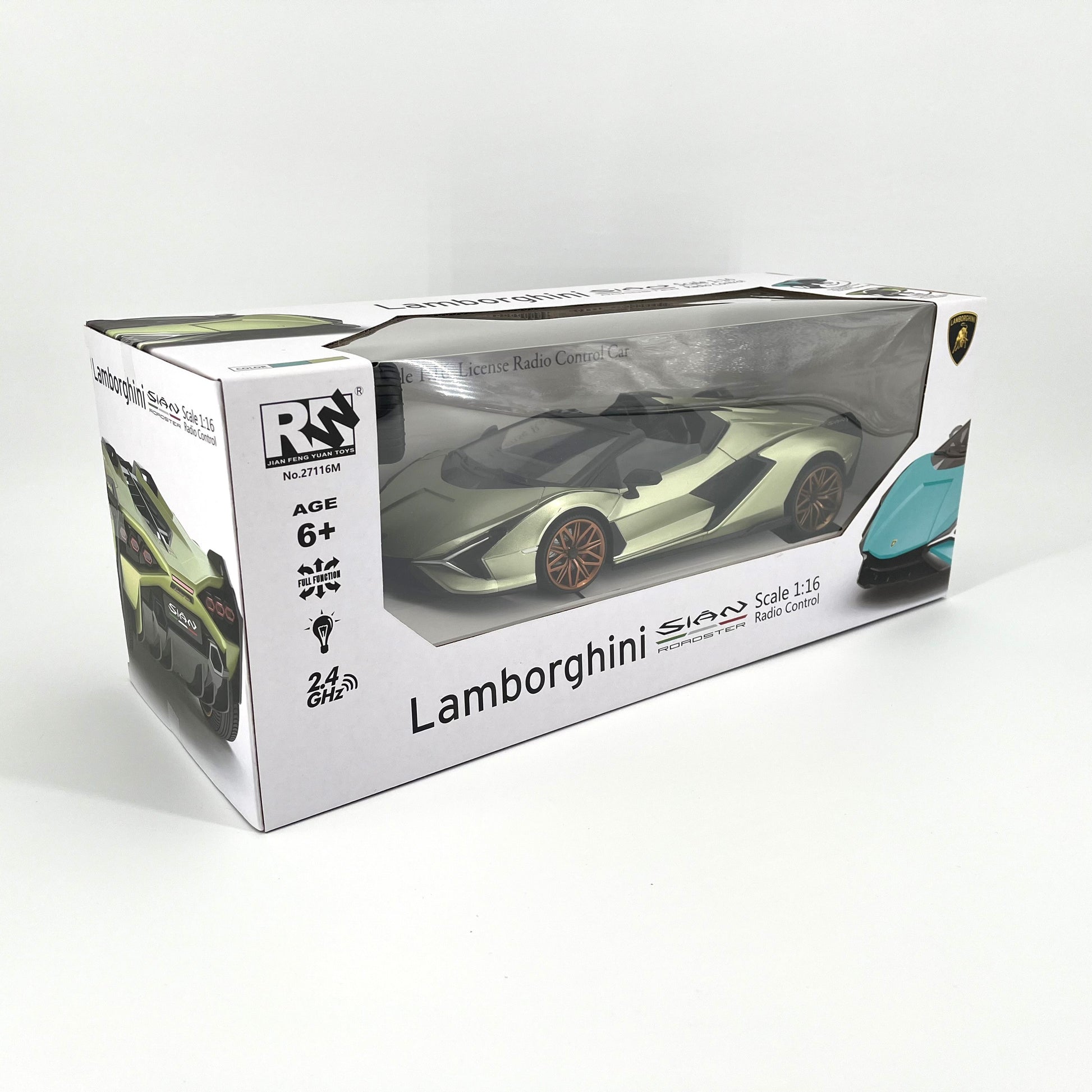 1:12 Scale RC Lamborghini Sian Roadster Convertible Racing Hypercar Supercar Radio Controlled Toy Car Kids Children