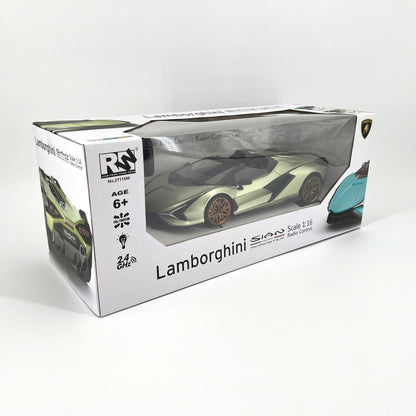 1:12 Scale RC Lamborghini Sian Roadster Convertible Racing Hypercar Supercar Radio Controlled Toy Car Kids Children