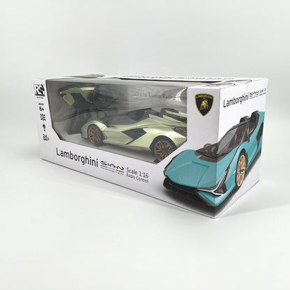 1:12 Scale RC Lamborghini Sian Roadster Convertible Racing Hypercar Supercar Radio Controlled Toy Car Kids Children