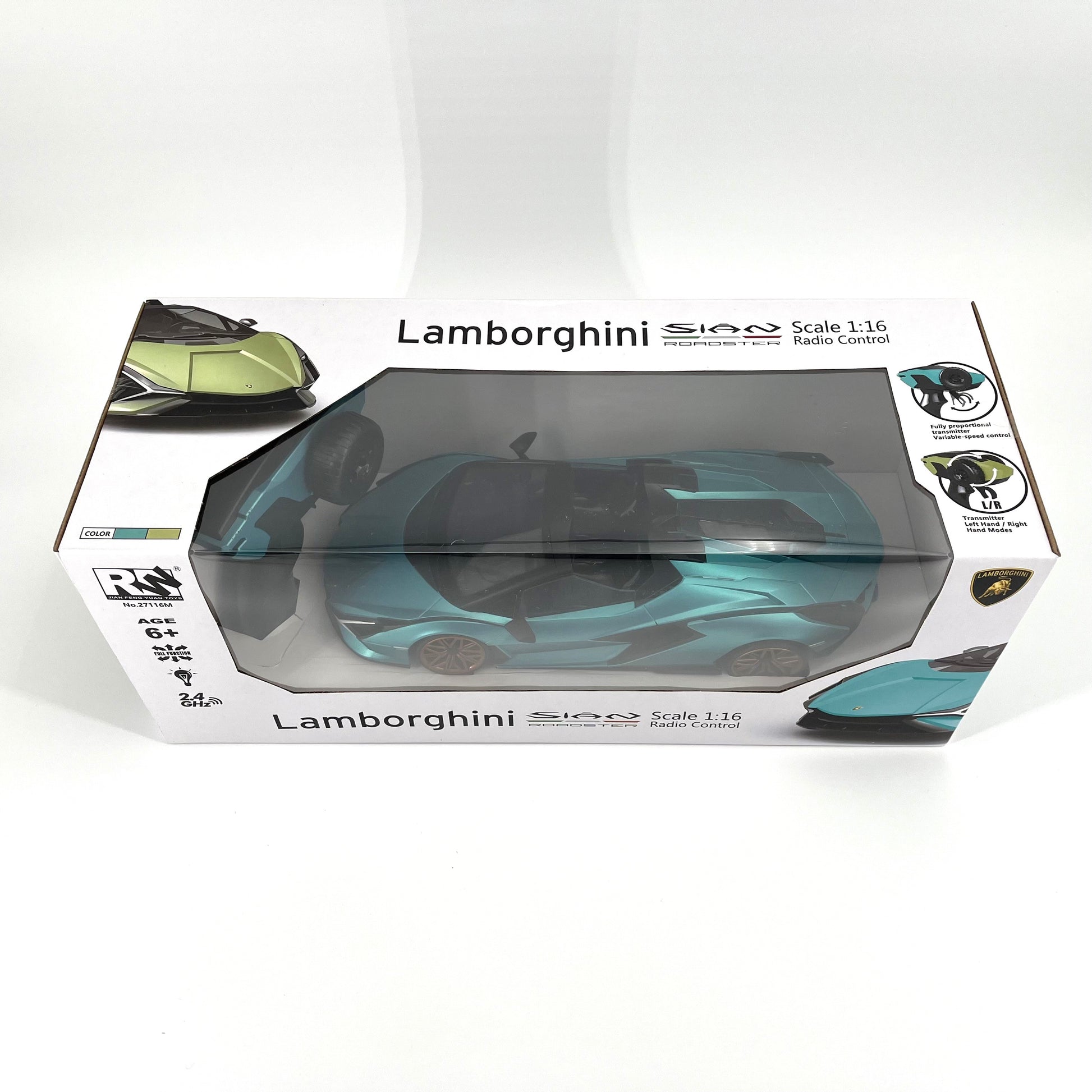 1:12 Scale RC Lamborghini Sian Roadster Convertible Racing Hypercar Supercar Radio Controlled Toy Car Kids Children