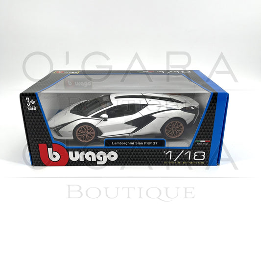 1:18 Lamborghini Sian White Diecast by BBurago