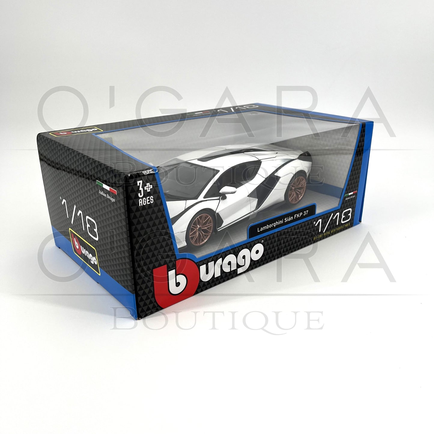 1:18 Lamborghini Sian White Diecast by BBurago