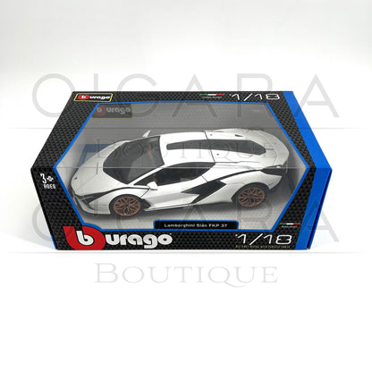 1:18 Lamborghini Sian White Diecast by BBurago