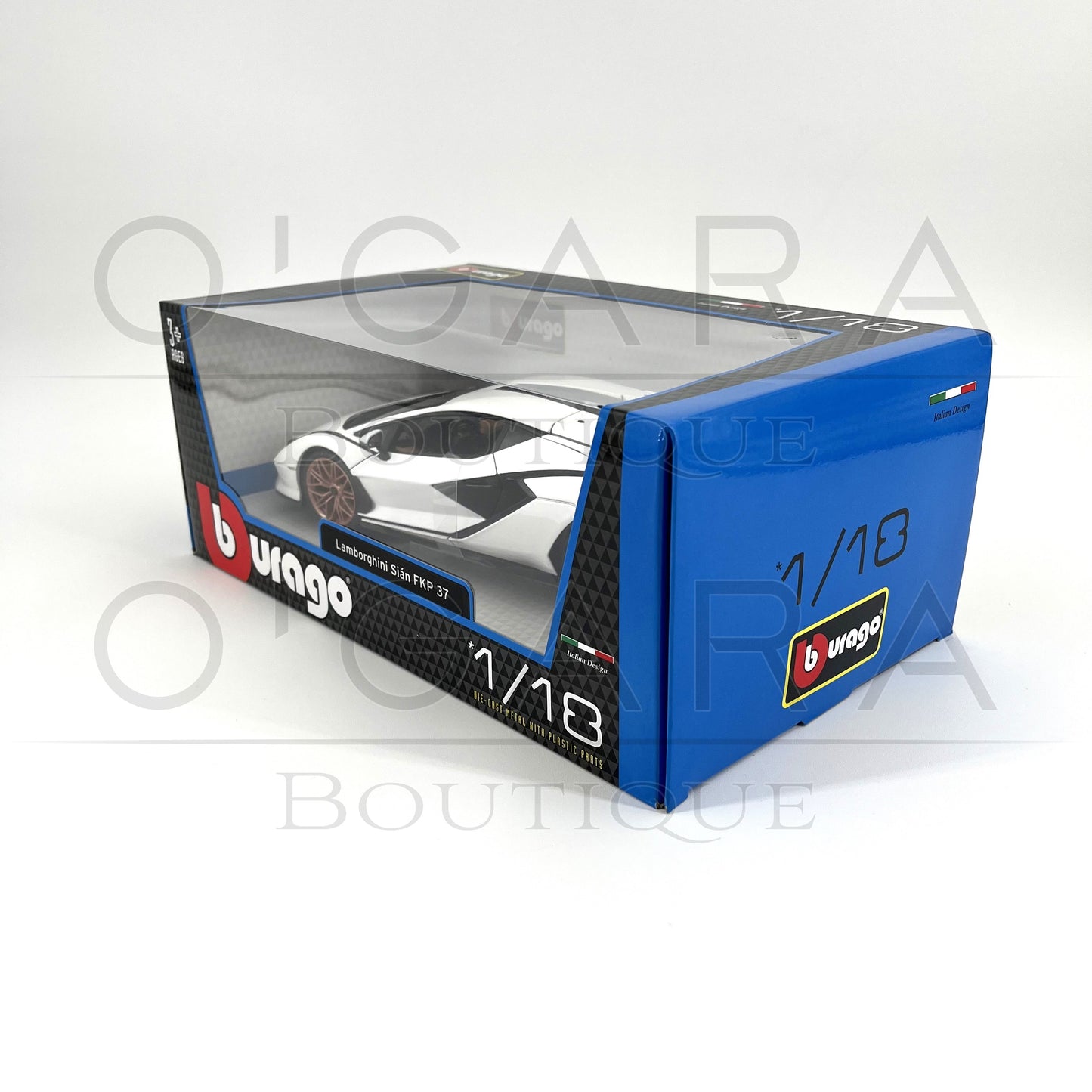 1:18 Lamborghini Sian White Diecast by BBurago