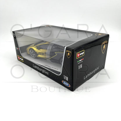 Lamborghini Sian Model car in packaging with Lamborghini logo on a white background