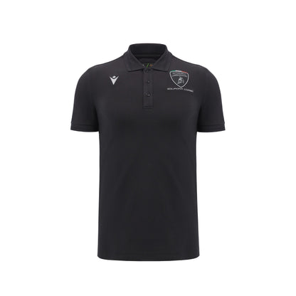 Lamborghini 2024 Squadra Corse Men Polo Black