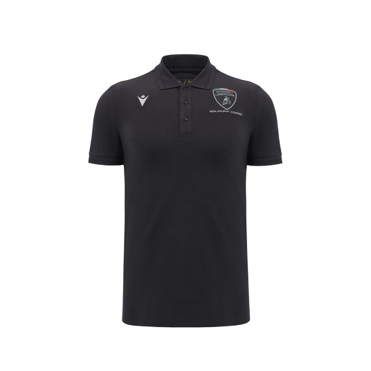 Lamborghini 2024 Squadra Corse Men Polo Black