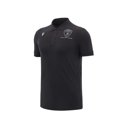 Lamborghini 2024 Squadra Corse Men Polo Black