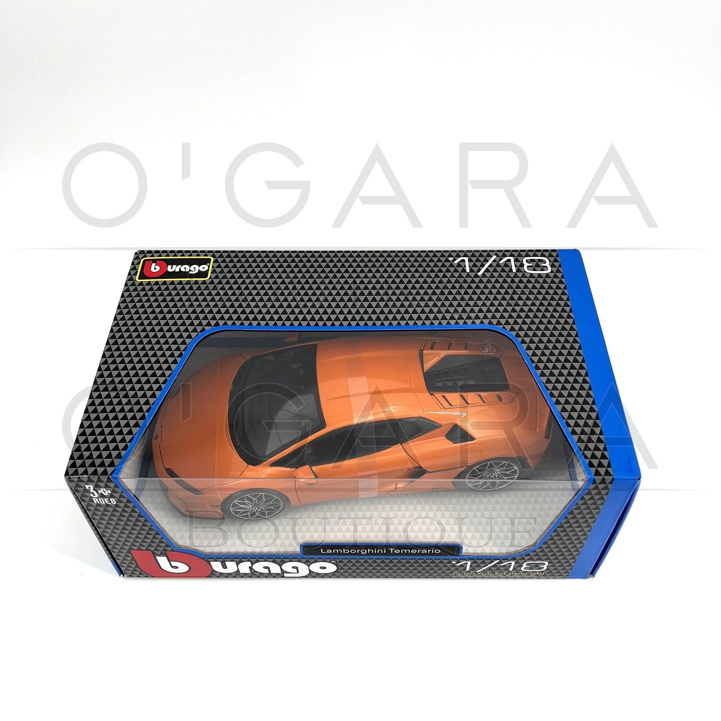 1:18 Lamborghini Temerario Orange Diecast by BBurago