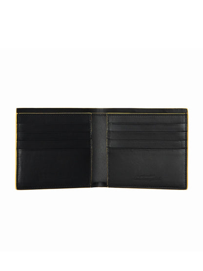 Lamborghini Wallet Black with Yellow Piping