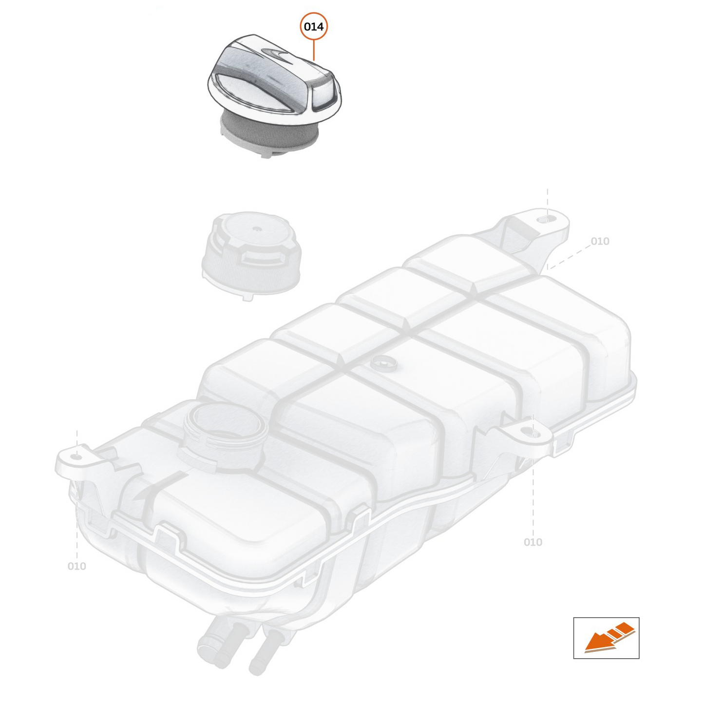 McLaren GT Water Filler Cap