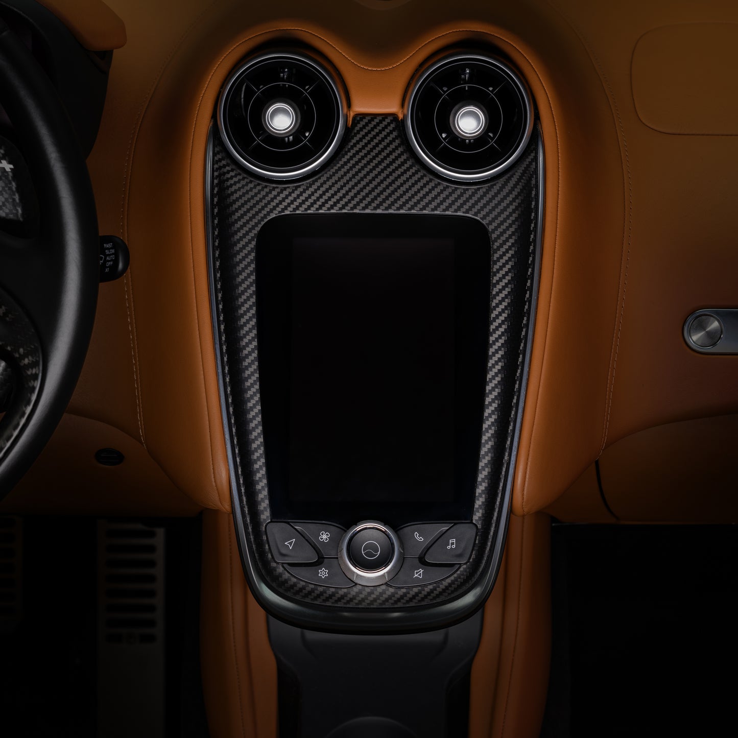 McLaren GT Carbon Fiber Infotainment Bezel