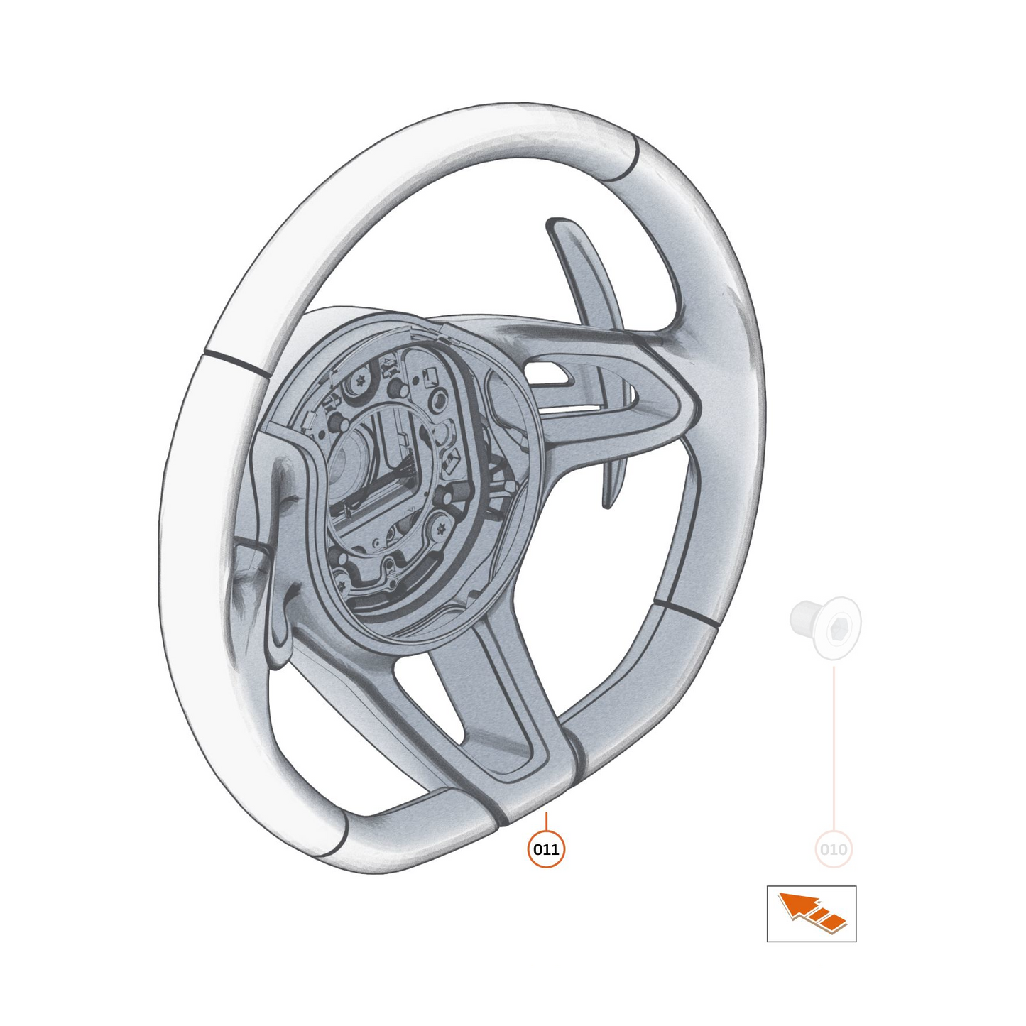 McLaren 750S MSO Carbon Fiber Steering Wheel