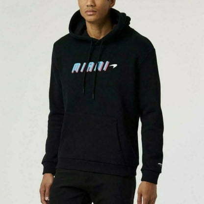 McLaren F1 Men's Miami Neon Graphic Hoodie - Black