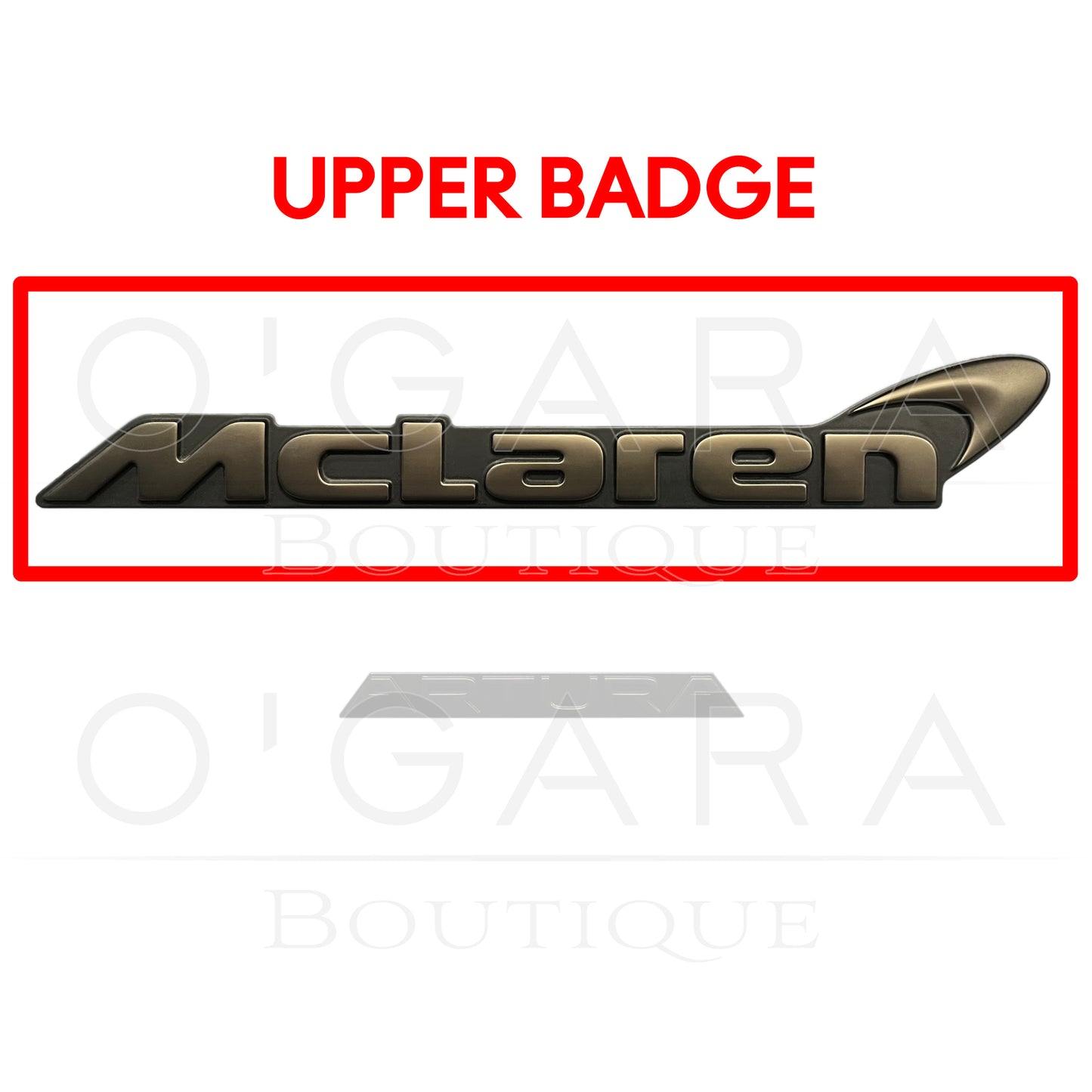 McLaren Artura Stealth REAR Badge Emblem