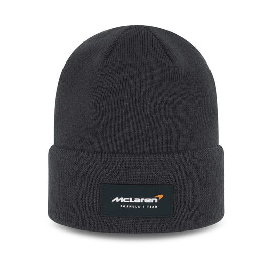McLaren F1 New Era Essential Cuff Beanie - Anthracite