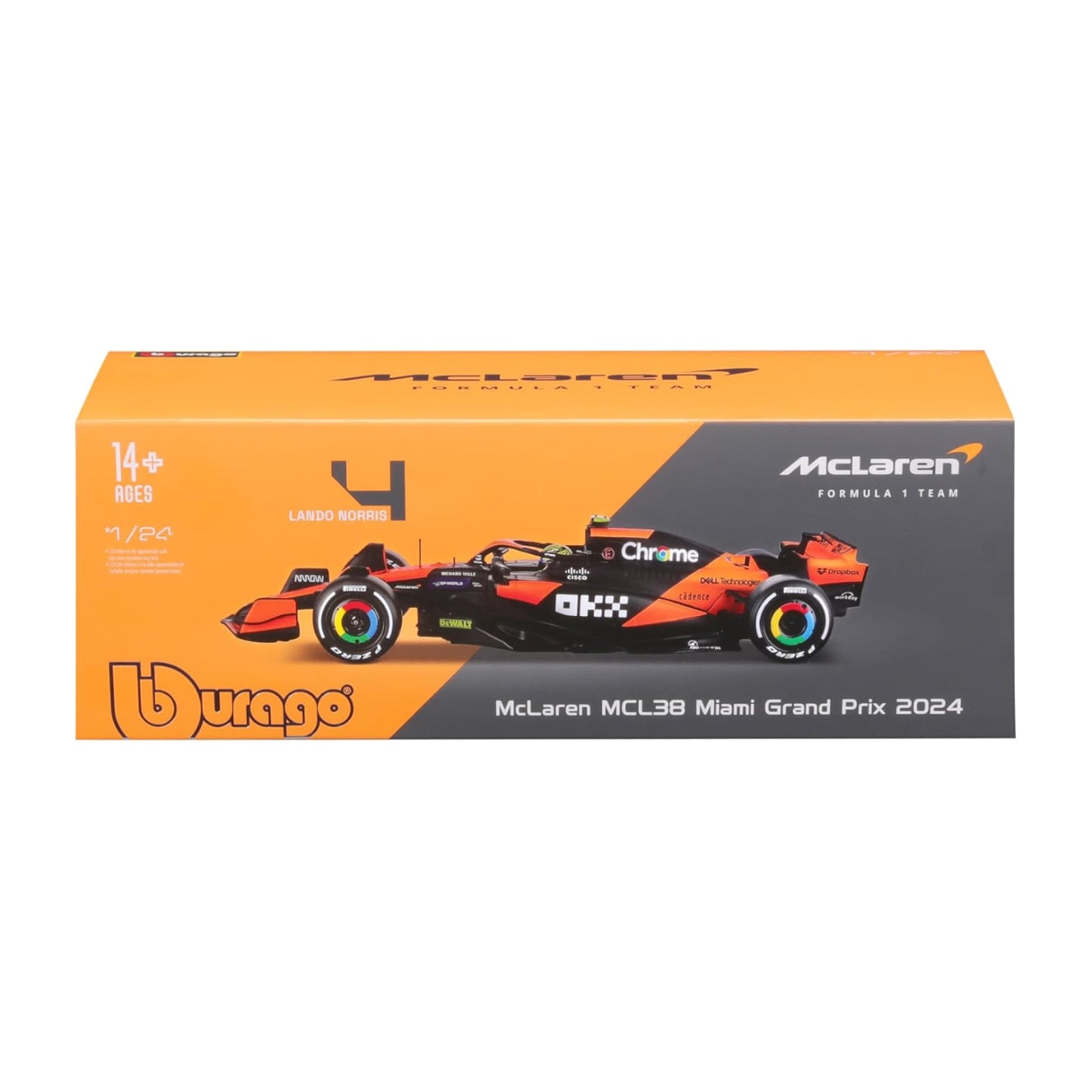 1:24 McLaren MCL38 F1 Lando Norris by BBurago