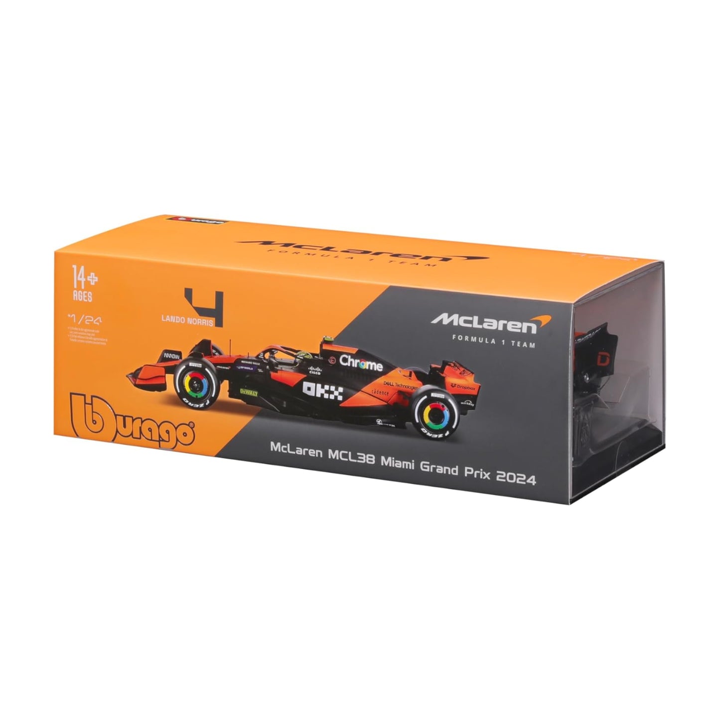 1:24 McLaren MCL38 F1 Lando Norris by BBurago