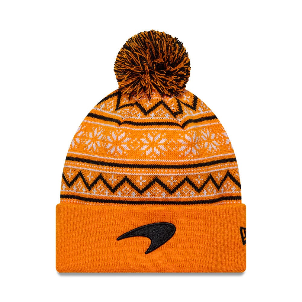 McLaren F1 New Era Limited Edition Holiday Cuff Bobble Beanie