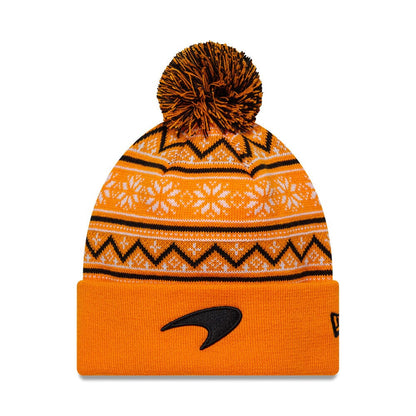 McLaren F1 New Era Limited Edition Holiday Cuff Bobble Beanie