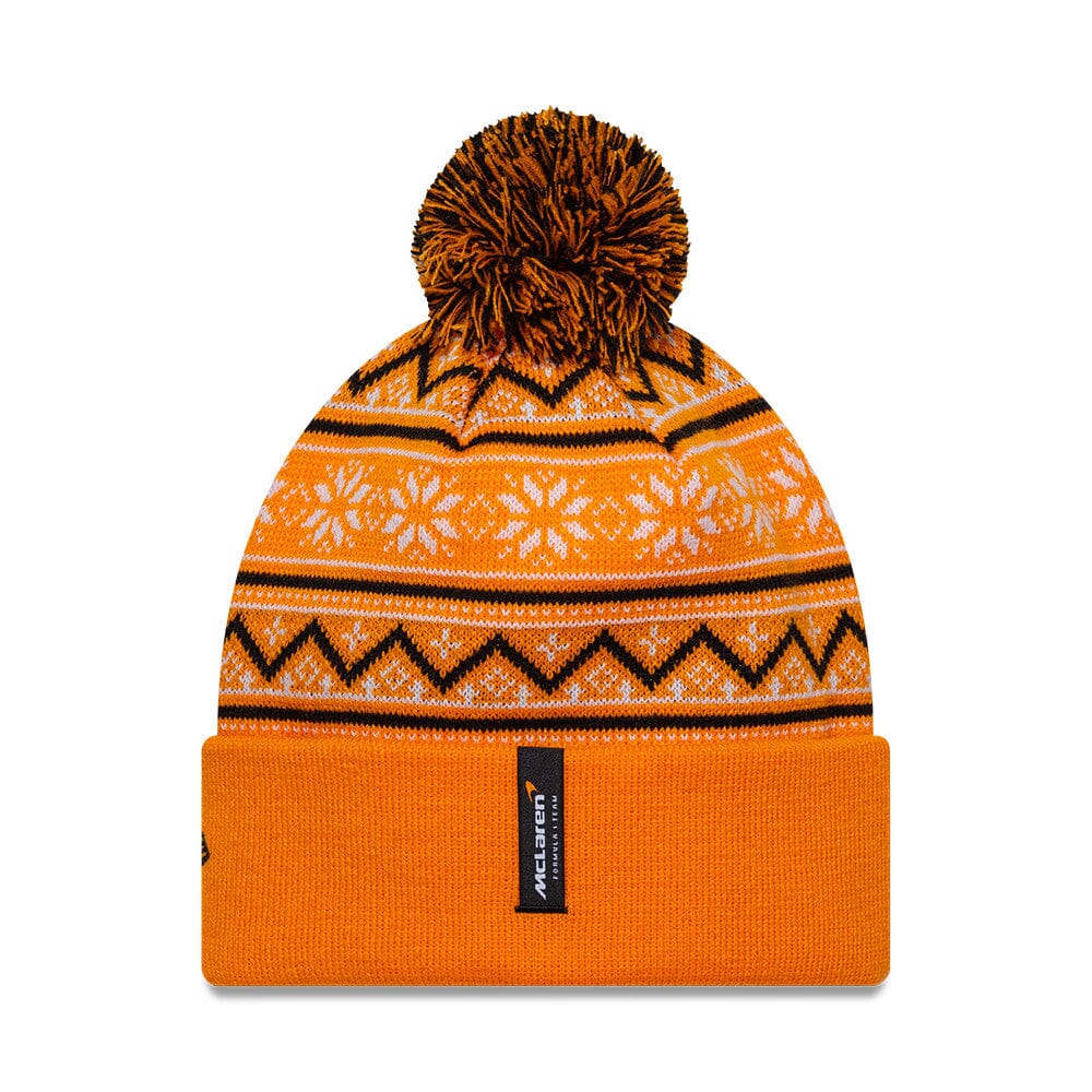 McLaren F1 New Era Limited Edition Holiday Cuff Bobble Beanie