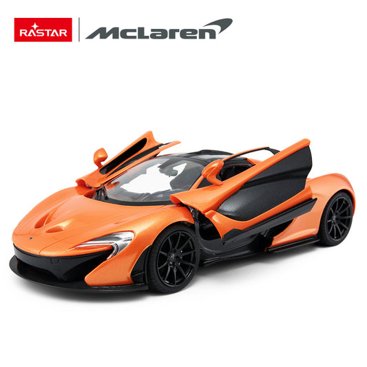 1:14 Scale RC McLaren P1 Orange RC Large Racing Hypercar Supercar Radio Controlled Rastar Toy Car Kids Children