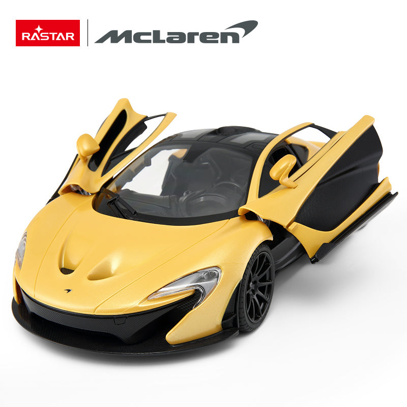 1:14 Scale RC McLaren P1 Yellow RC Large Racing Hypercar Supercar Radio Controlled Rastar Toy Car Kids Children