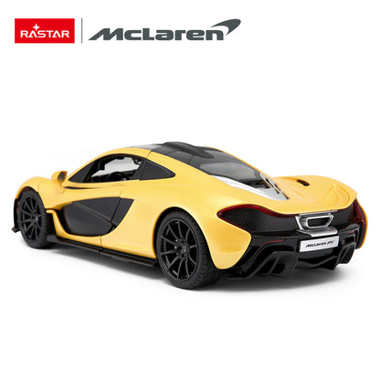 1:14 Scale RC McLaren P1 Yellow RC Large Racing Hypercar Supercar Radio Controlled Rastar Toy Car Kids Children