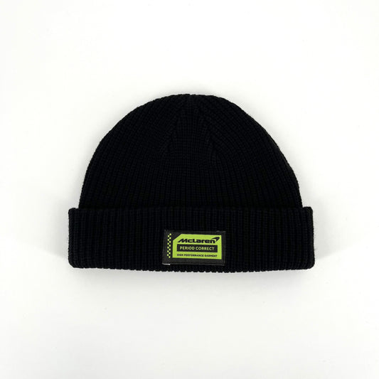 MCLPC-BN McLaren Period Correct Beanie Racing F1 Formula 1 Black Hat Hats Clothing Apparel