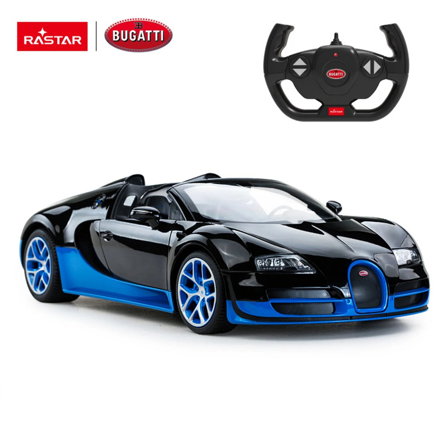 1:14 Scale RC Radio Controlled Bugatti Veyron 16.4 Large Grand Sport Vitesse Hypercar Supercar Rastar Toy Car Kids Children