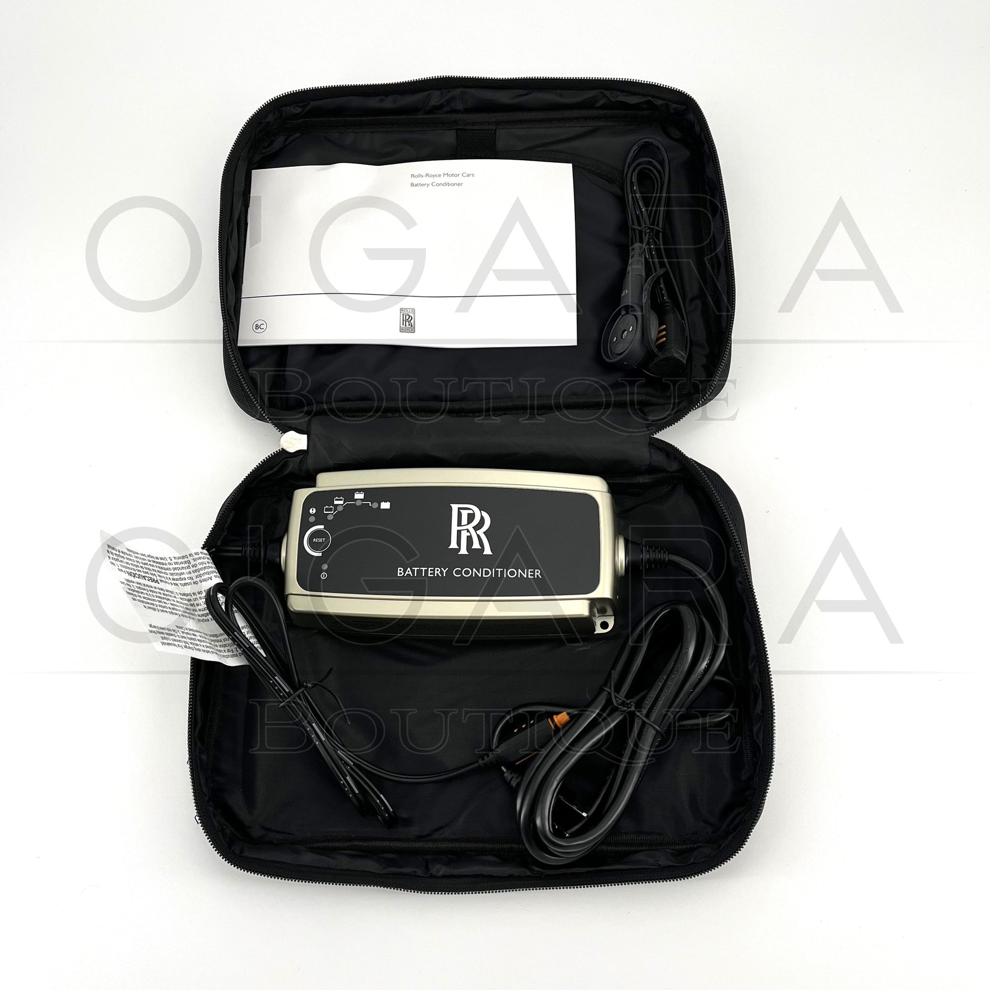 71102353902 Rolls Royce Battery Charger Wraith Ghost Extended EWB Cullinan Wraith Spectre Dawn Corniche Maintainer Genuine OEM Accessories Accessory Vehicle Trickle Travel Storage Park Parking Supercars Sportscar Maintenance Automatic Car Care Essential Essentials