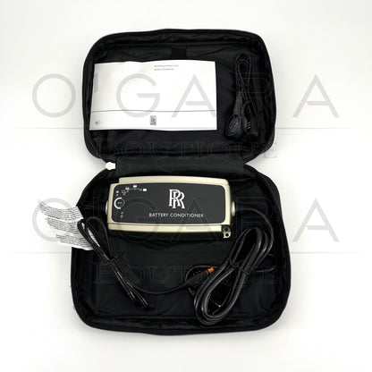 71102353902 Rolls Royce Battery Charger Wraith Ghost Extended EWB Cullinan Wraith Spectre Dawn Corniche Maintainer Genuine OEM Accessories Accessory Vehicle Trickle Travel Storage Park Parking Supercars Sportscar Maintenance Automatic Car Care Essential Essentials